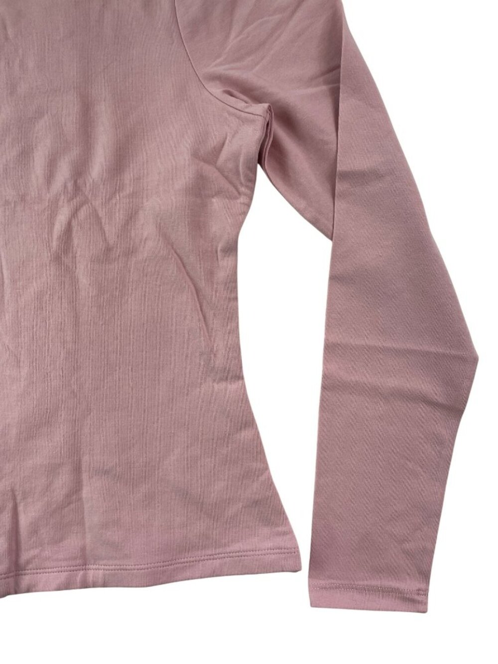 Abercrombie & Fitch Pink Long Sleeve Cotton Blend Top Women's Size Large NWT - Picture 4 of 7